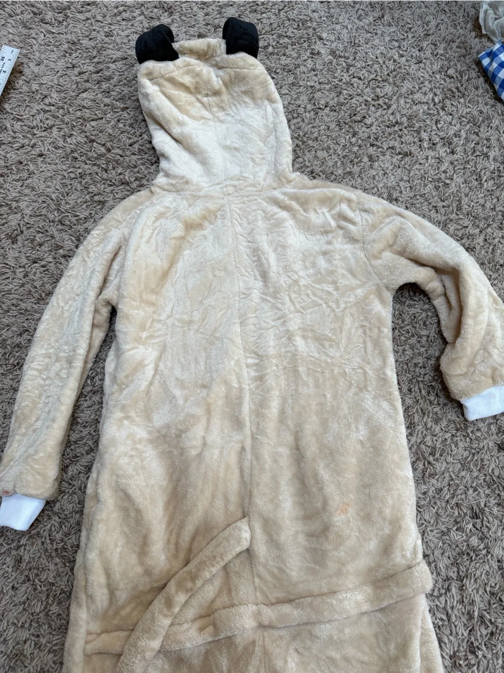 Pug/dog kids Halloween costume full zip suit (7-9 yr)
